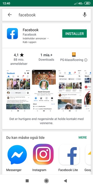 Vælg appen