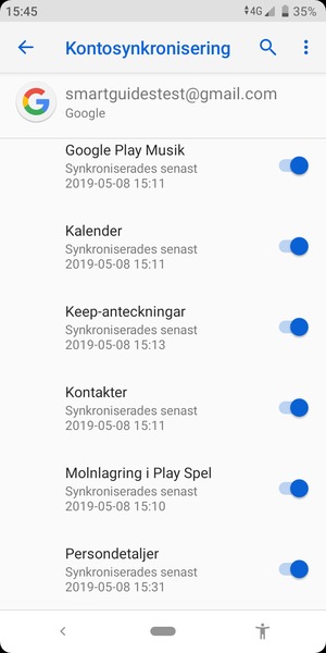 Tryck på Meny-knappen