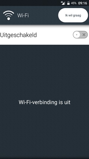 Schakel Wi-Fi in