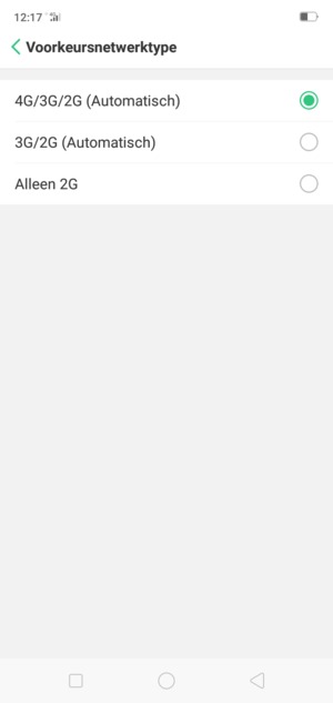Selecteer uw voorkeursoptie