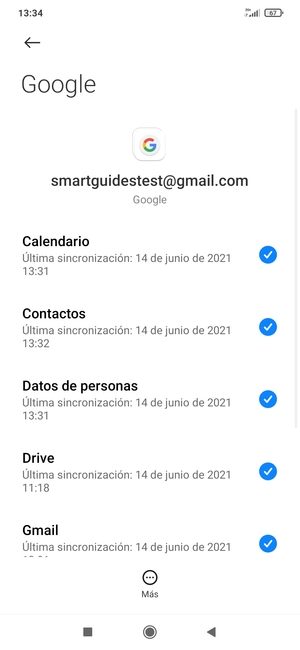 Asegúrese de haber seleccionado Contactos
