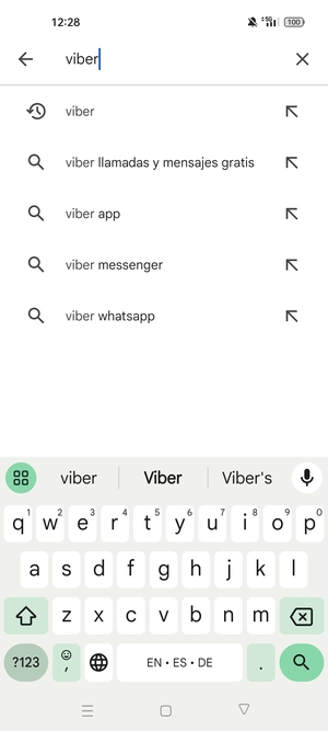 Introduzca el nombre de la aplicación y seleccione Buscar