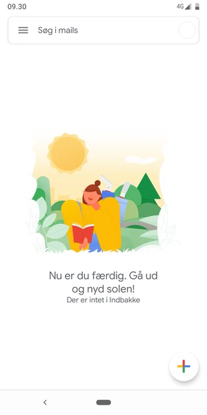 Din konto er klar til brug