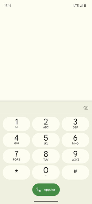 Appuyez longuement sur le numéro 1