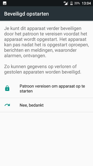 Selecteer uw voorkeursoptie