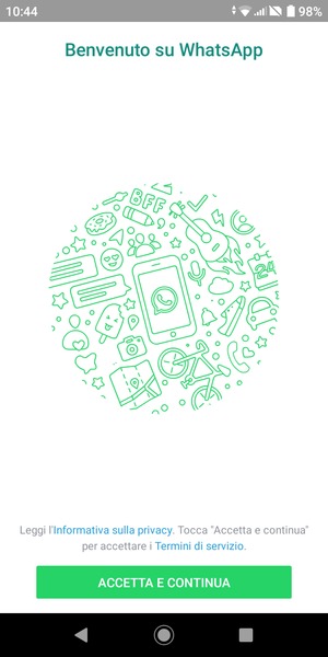 L'app è pronta per l'uso