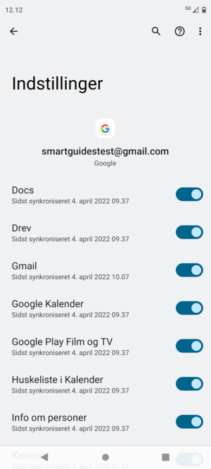 Vælg Menu-knappen