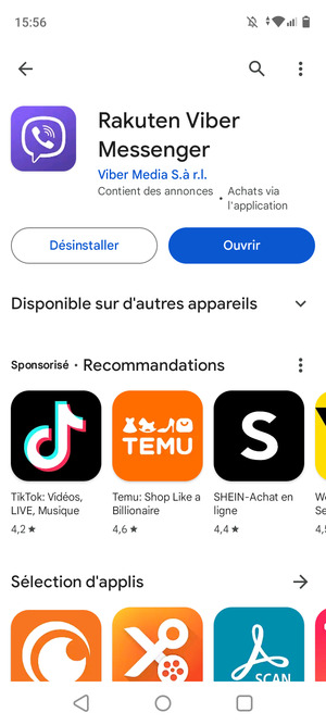Sélectionnez Ouvrir
