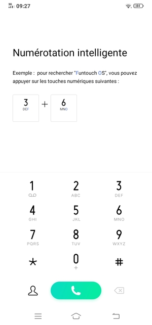 Appuyez longuement sur le numéro 1