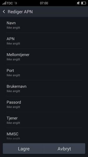 Skriv inn MMS-informasjon