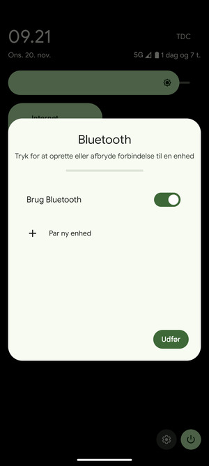 Slå Brug Bluetooth fra