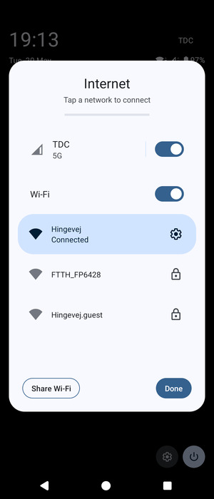 Turn off Wi-Fi