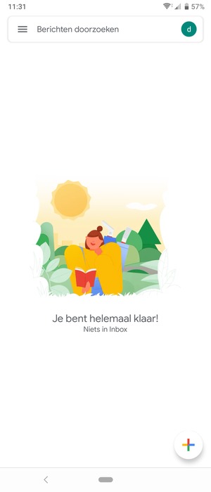 Uw Gmail is klaar voor gebruik