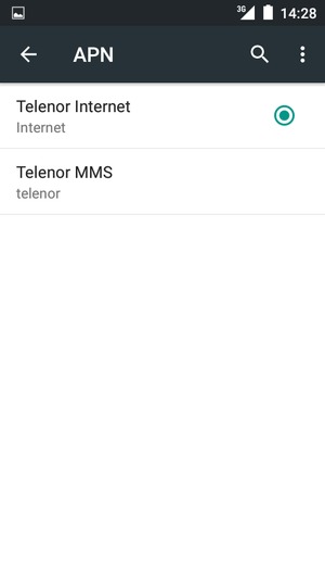 Sélectionnez le bouton du Menu