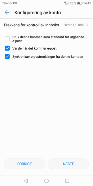Velg NESTE