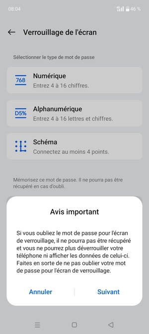 Sélectionnez Suivant