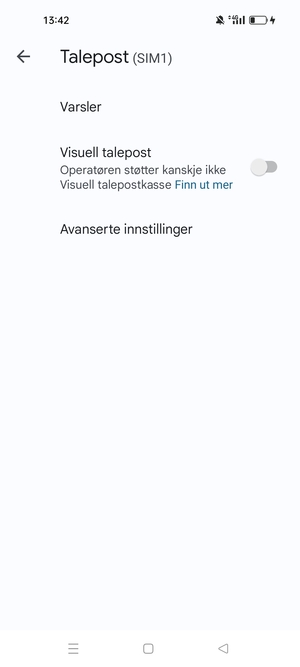 Velg Avanserte innstillinger