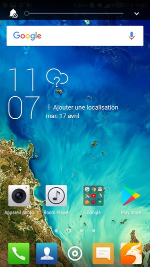 Appuyez une fois de plus pour passer en mode silencieux