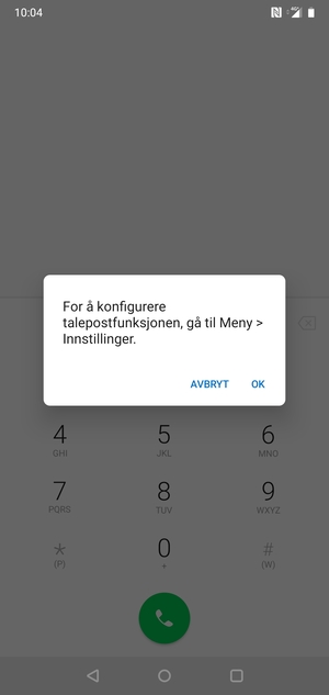 Hvis personsvar ikke er innstilt, velg OK