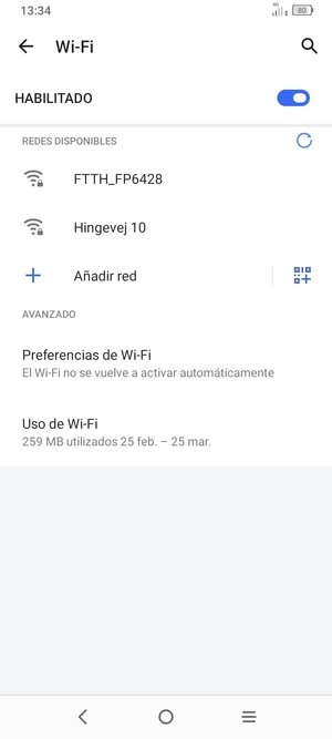 Seleccione la red inalámbrica a la que desea conectarse