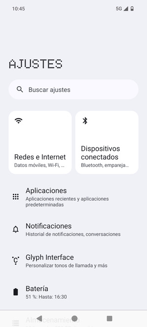Seleccione Redes e Internet