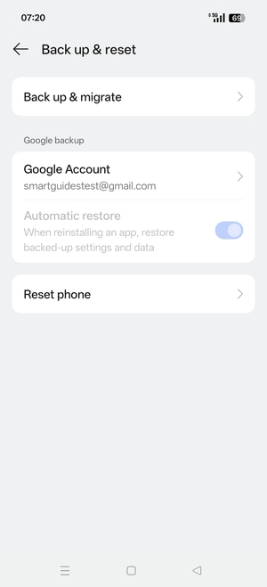 Select Google Account