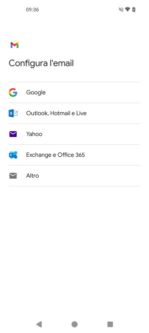 Seleziona Outlook, Hotmail e Live