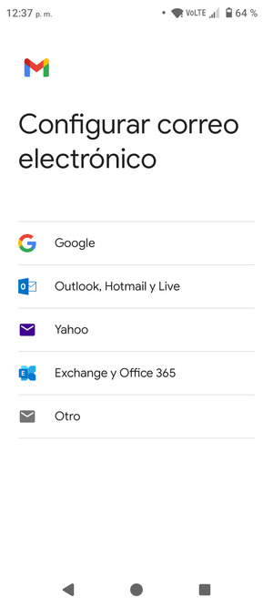 Seleccione Outlook, Hotmail y Live
