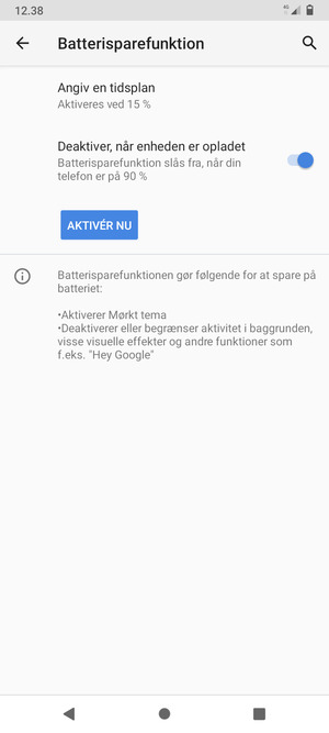 Vælg AKTIVÉR NU