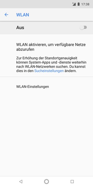 Schalten Sie WLAN ein