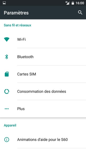 Sélectionnez Plus