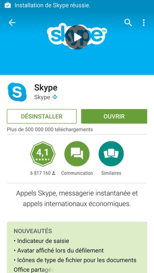Sélectionnez OUVRIR
