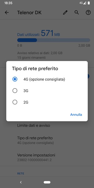 Seleziona la tua opzione preferita