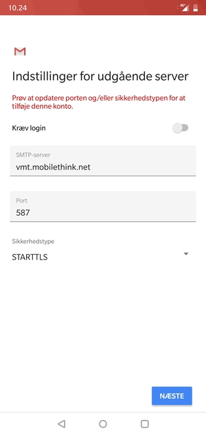 Vælg Sikkerhedstype