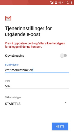 Velg Sikkerhetstype