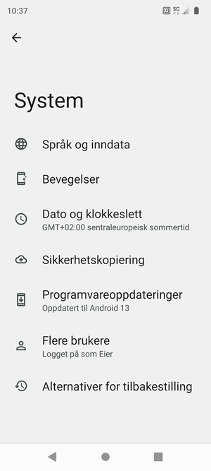 Velg Programvareoppdateringer