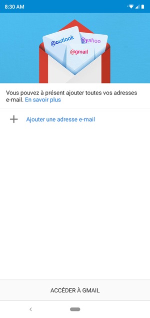 Sélectionnez Ajouter une adresse e-mail