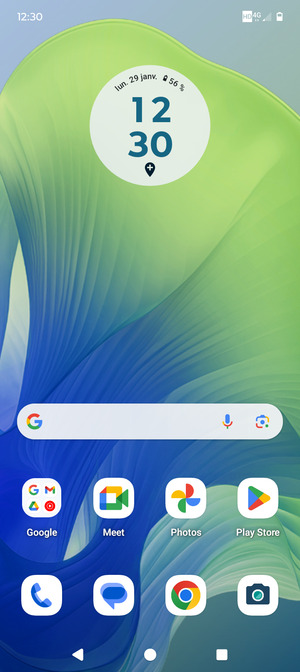 Sélectionnez le bouton Applications récentes