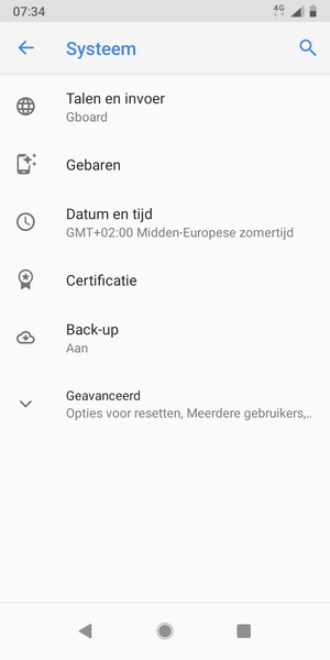 Selecteer Geavanceerd