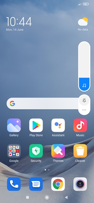 Select Mute for silent mode