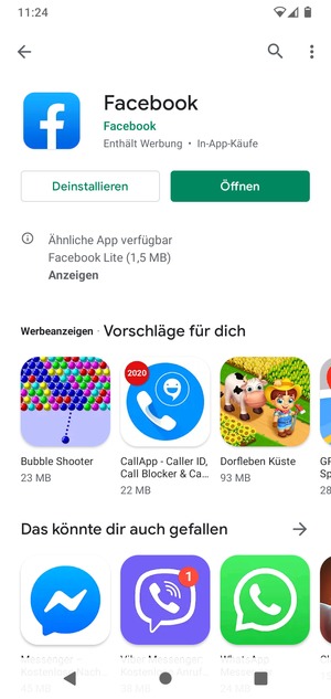 Wählen Sie Öffnen