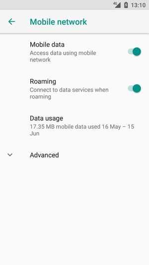 Turn Roaming on or off