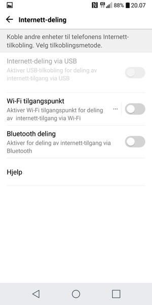 Velg Wi-Fi tilgangspunkt