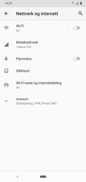 Velg Mobilnettverk