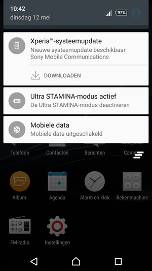 Selecteer Ultra STAMINA-modus actief