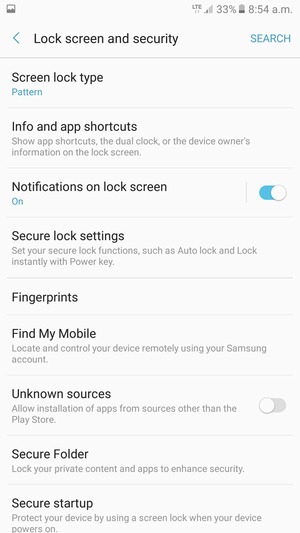 Your phone is now secure with a screen lock