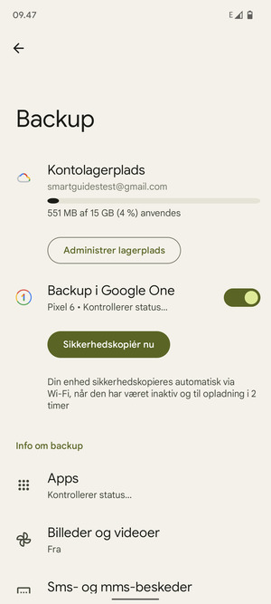 Vælg Kontolagerplads