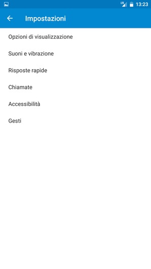 Se viene visualizzata questa schermata, seleziona Chiamate