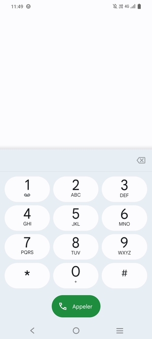 Appuyez longuement sur le numéro 1