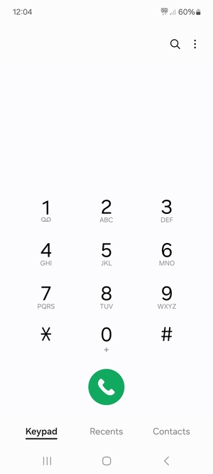 Press and hold the number 1